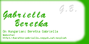 gabriella beretka business card